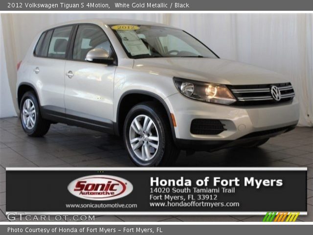2012 Volkswagen Tiguan S 4Motion in White Gold Metallic
