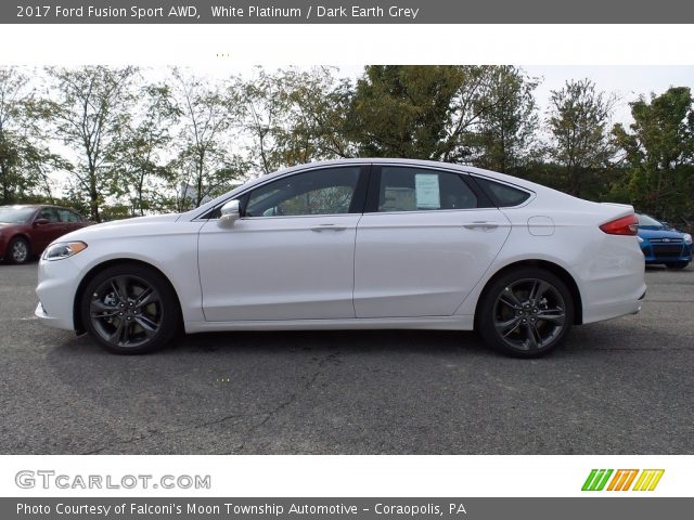 2017 Ford Fusion Sport AWD in White Platinum