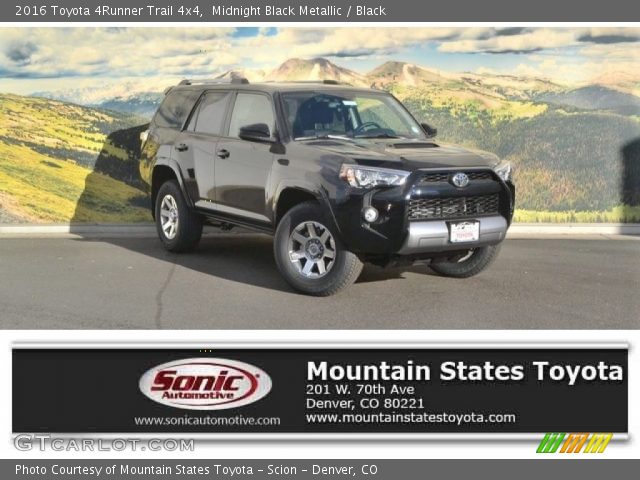 2016 Toyota 4Runner Trail 4x4 in Midnight Black Metallic