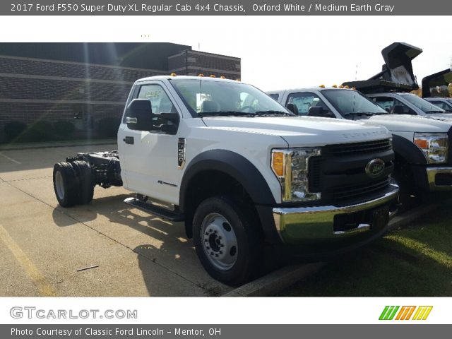 2017 Ford F550 Super Duty XL Regular Cab 4x4 Chassis in Oxford White