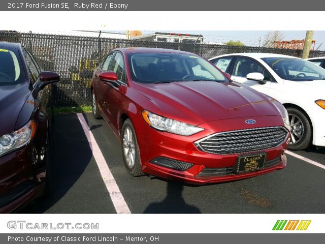 2017 Ford Fusion SE in Ruby Red