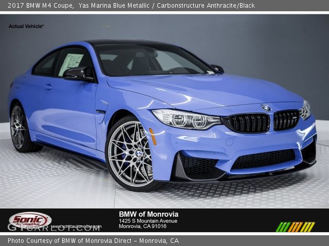 2017 BMW M4 Coupe in Yas Marina Blue Metallic