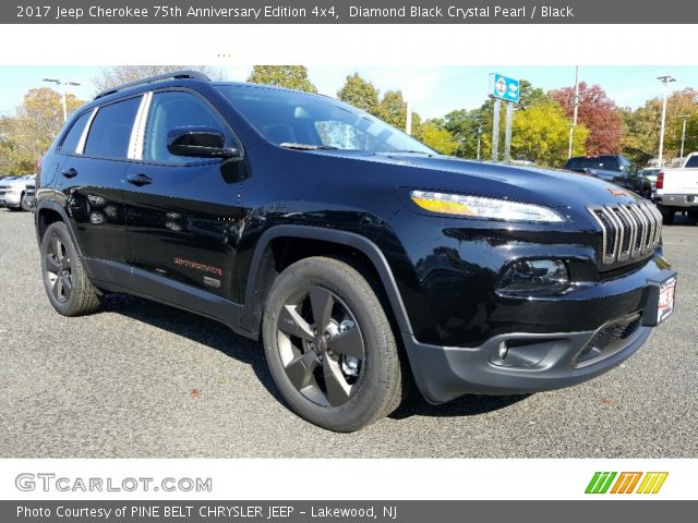 2017 Jeep Cherokee 75th Anniversary Edition 4x4 in Diamond Black Crystal Pearl