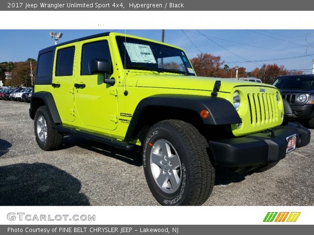 2017 Jeep Wrangler Unlimited Sport 4x4 in Hypergreen
