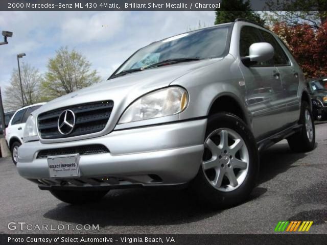 2000 Mercedes-Benz ML 430 4Matic in Brilliant Silver Metallic