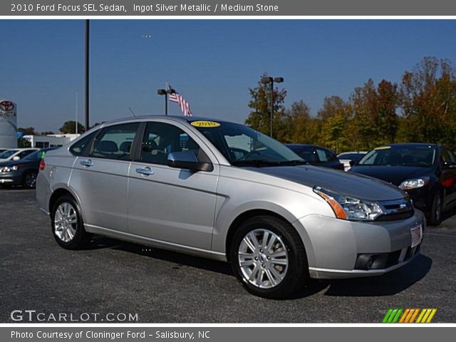 2010 Ford Focus SEL Sedan in Ingot Silver Metallic
