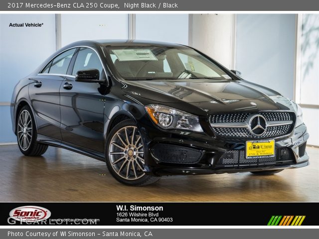 2017 Mercedes-Benz CLA 250 Coupe in Night Black