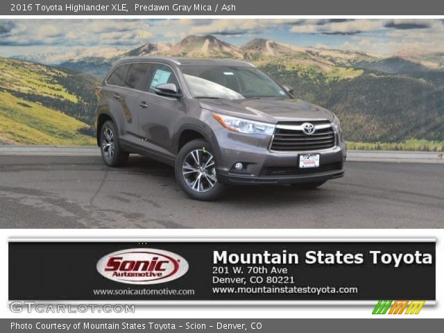 2016 Toyota Highlander XLE in Predawn Gray Mica