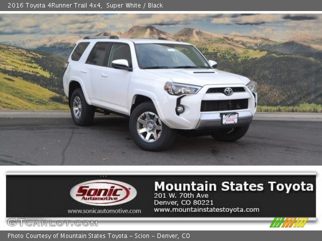 2016 Toyota 4Runner Trail 4x4 in Super White