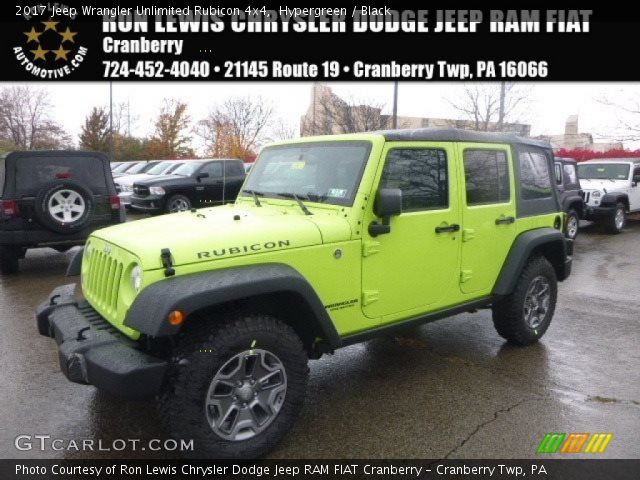 2017 Jeep Wrangler Unlimited Rubicon 4x4 in Hypergreen