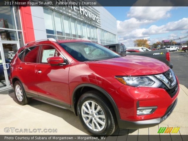 2017 Nissan Rogue SV AWD in Palatial Ruby