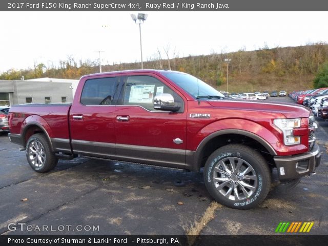 2017 Ford F150 King Ranch SuperCrew 4x4 in Ruby Red