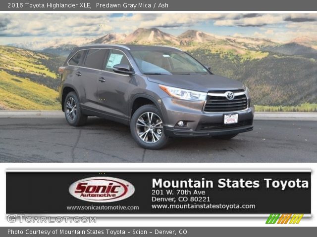 2016 Toyota Highlander XLE in Predawn Gray Mica