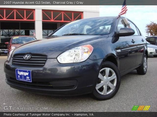 2007 Hyundai Accent GLS Sedan in Charcoal Gray