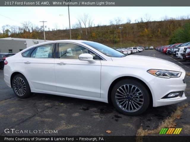 2017 Ford Fusion SE AWD in White Platinum