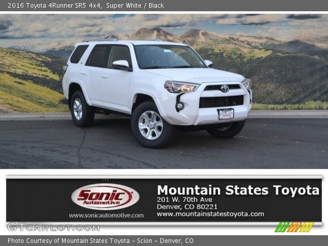 2016 Toyota 4Runner SR5 4x4 in Super White