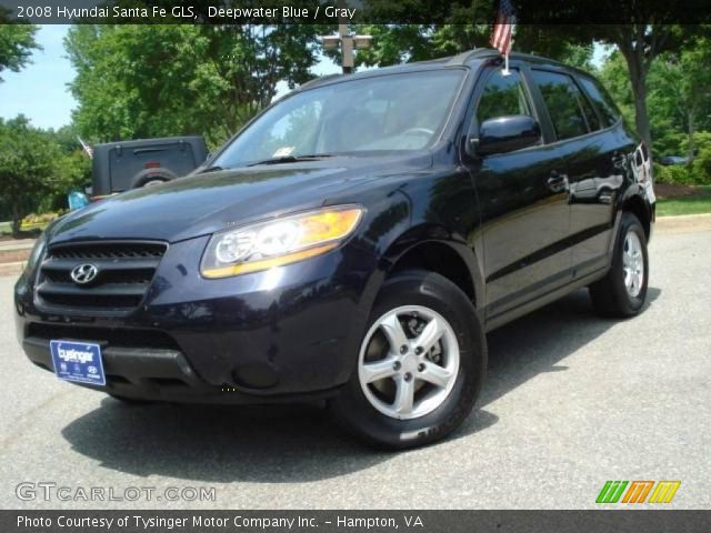 2008 Hyundai Santa Fe GLS in Deepwater Blue