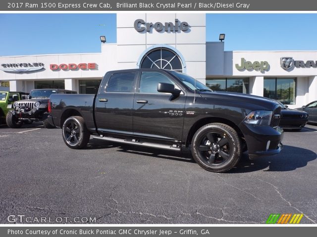 2017 Ram 1500 Express Crew Cab in Brilliant Black Crystal Pearl