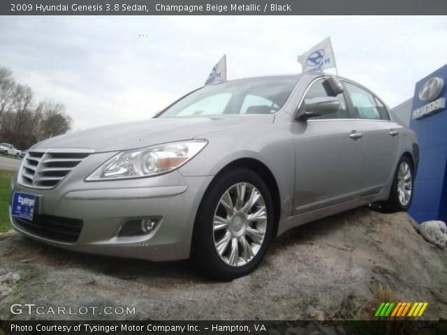 2009 Hyundai Genesis 3.8 Sedan in Champagne Beige Metallic