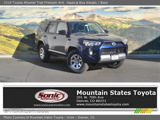 2016 Toyota 4Runner Trail Premium 4x4 in Nautical Blue Metallic