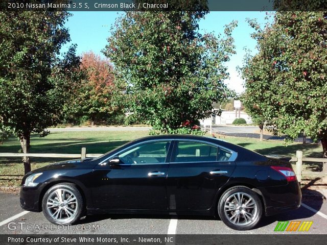 2010 Nissan Maxima 3.5 S in Crimson Black