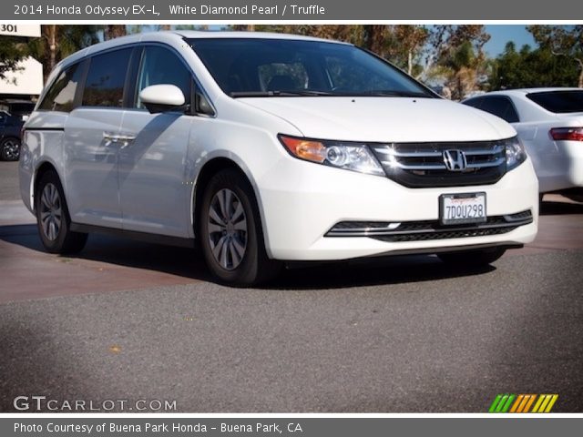 2014 Honda Odyssey EX-L in White Diamond Pearl