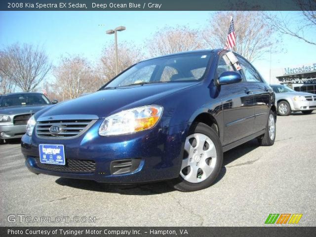 2008 Kia Spectra EX Sedan in Deep Ocean Blue