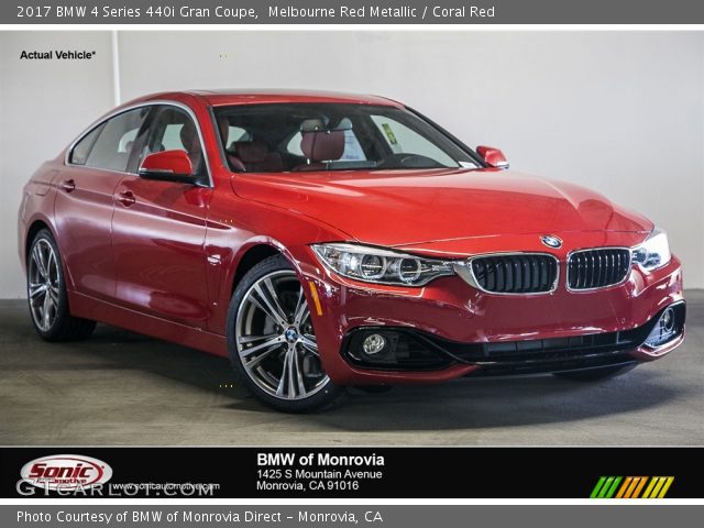 2017 BMW 4 Series 440i Gran Coupe in Melbourne Red Metallic