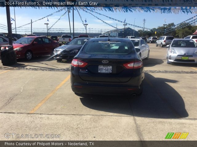 2014 Ford Fusion S in Deep Impact Blue