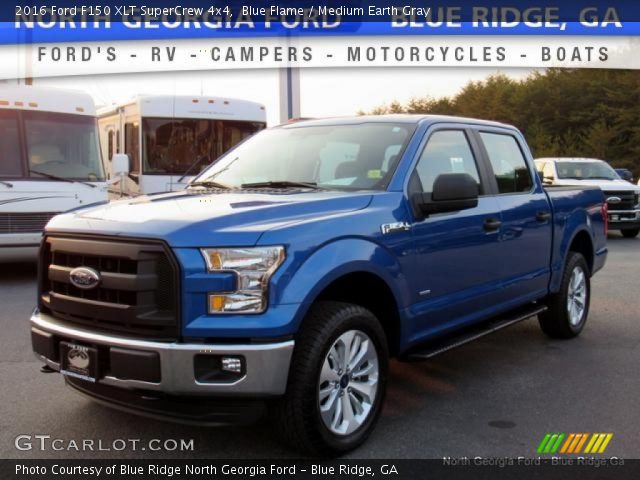 2016 Ford F150 XLT SuperCrew 4x4 in Blue Flame