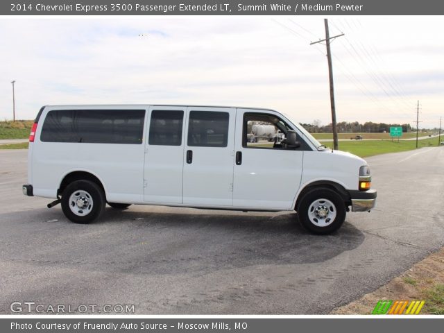 2014 Chevrolet Express 3500 Passenger Extended LT in Summit White