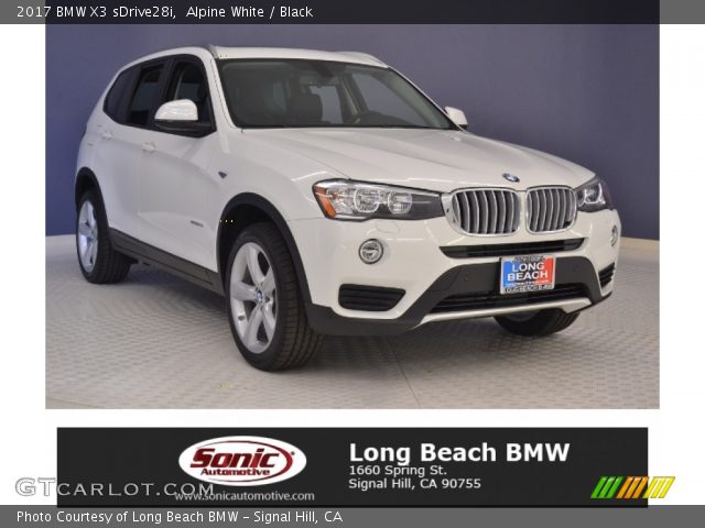 2017 BMW X3 sDrive28i in Alpine White