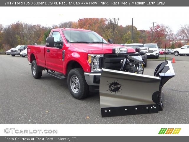 2017 Ford F350 Super Duty XL Regular Cab 4x4 Plow Truck in Race Red