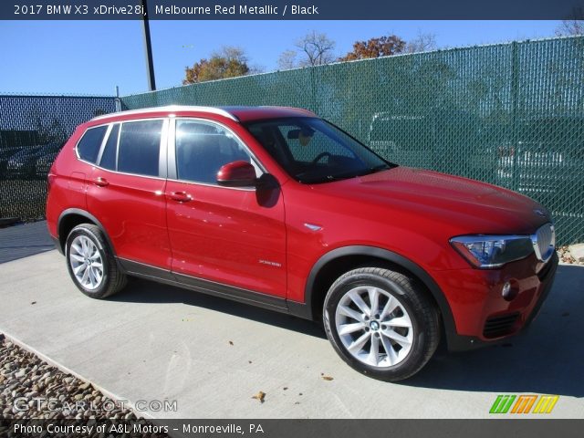 2017 BMW X3 xDrive28i in Melbourne Red Metallic