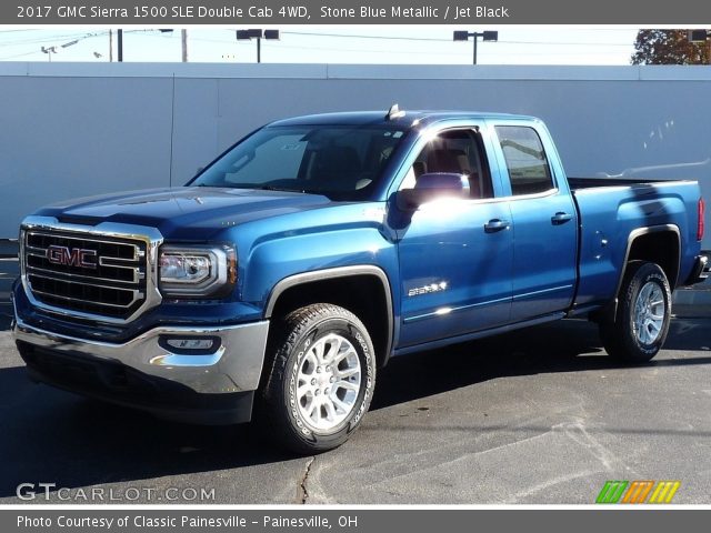 2017 GMC Sierra 1500 SLE Double Cab 4WD in Stone Blue Metallic