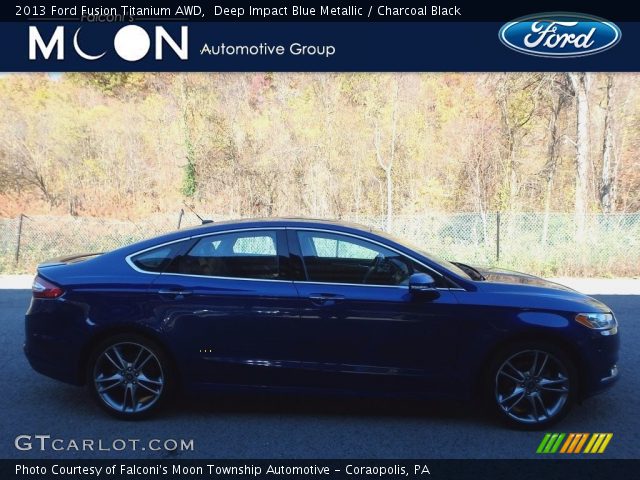 2013 Ford Fusion Titanium AWD in Deep Impact Blue Metallic