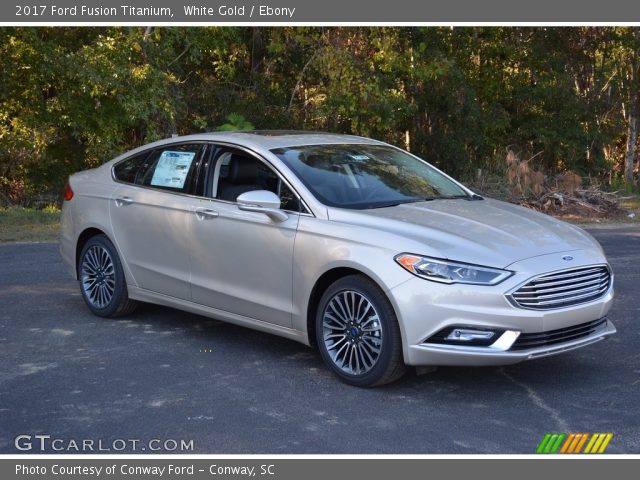 2017 Ford Fusion Titanium in White Gold