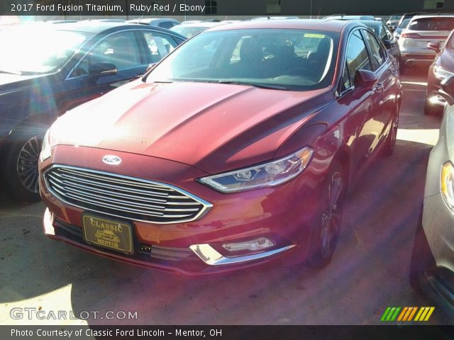 2017 Ford Fusion Titanium in Ruby Red