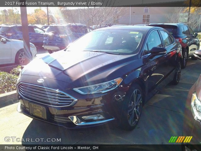 2017 Ford Fusion Titanium in Burgundy Velvet