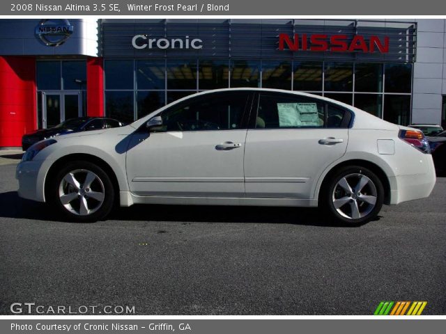 2008 Nissan Altima 3.5 SE in Winter Frost Pearl