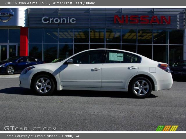 2008 Nissan Altima 3.5 SL in Winter Frost Pearl