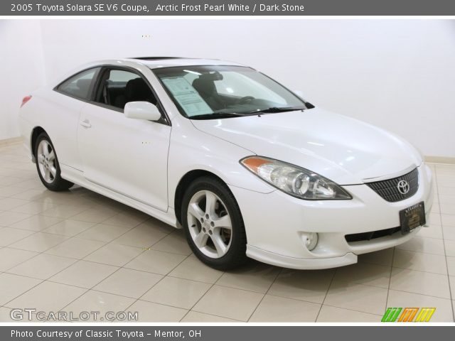 2005 Toyota Solara SE V6 Coupe in Arctic Frost Pearl White