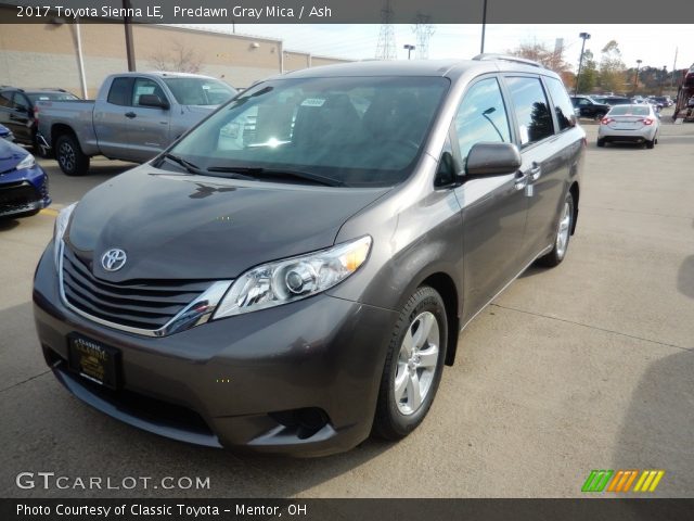 2017 Toyota Sienna LE in Predawn Gray Mica