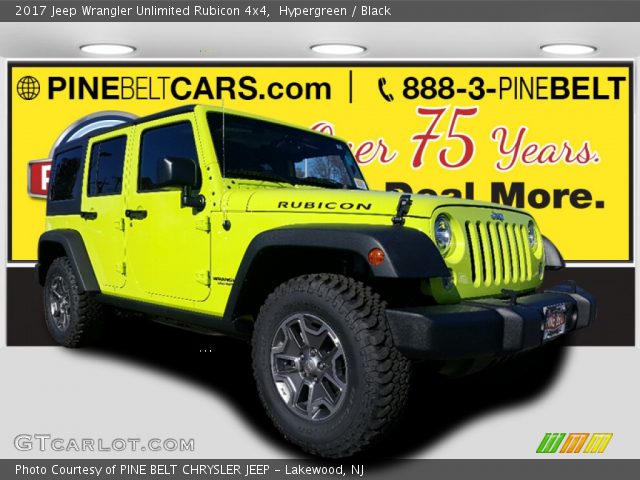 2017 Jeep Wrangler Unlimited Rubicon 4x4 in Hypergreen