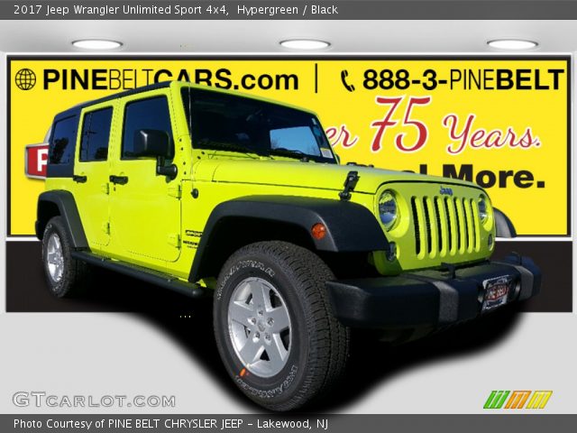 2017 Jeep Wrangler Unlimited Sport 4x4 in Hypergreen