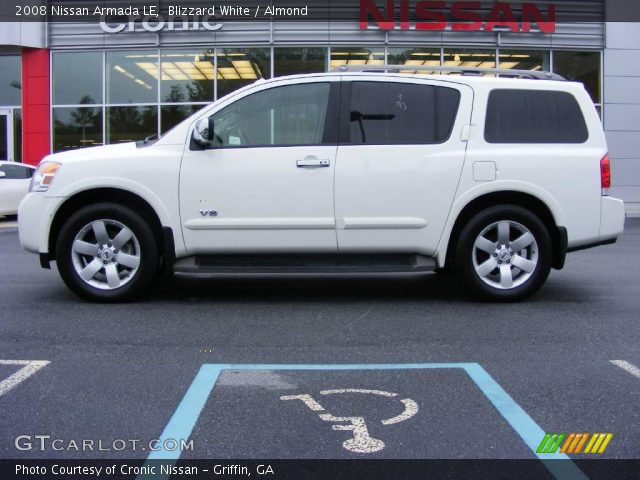 2008 Nissan Armada LE in Blizzard White