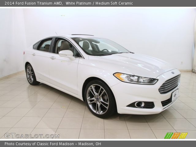 2014 Ford Fusion Titanium AWD in White Platinum
