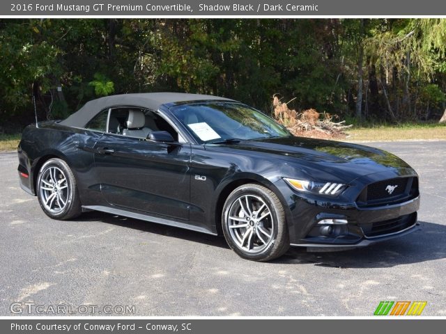 2016 Ford Mustang GT Premium Convertible in Shadow Black