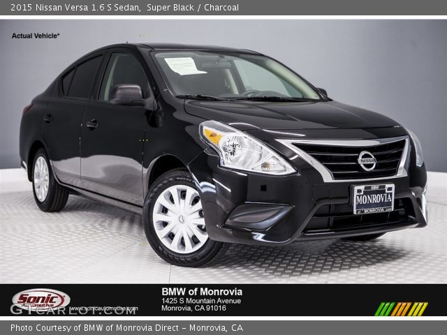 2015 Nissan Versa 1.6 S Sedan in Super Black