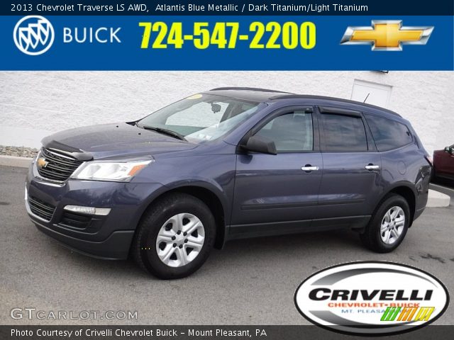 2013 Chevrolet Traverse LS AWD in Atlantis Blue Metallic